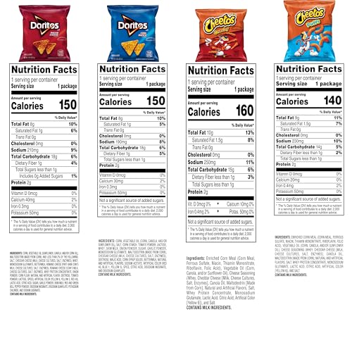 Frito-Lay Classic Mix Variety Pack, Single Serve Snack Bags | Pack of 21