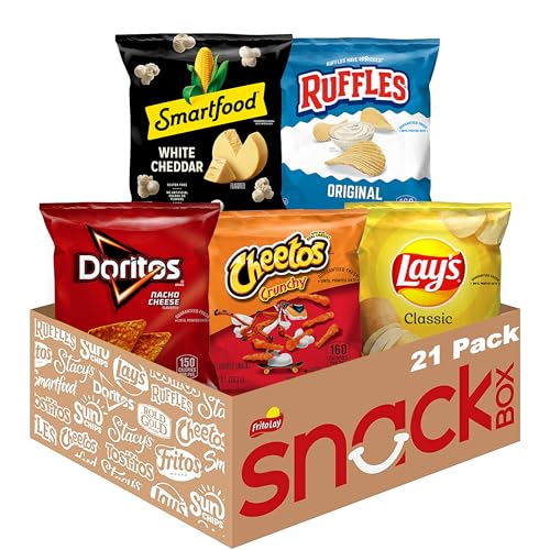Frito-Lay Classic Mix Variety Pack, Single Serve Snack Bags | Pack of 21