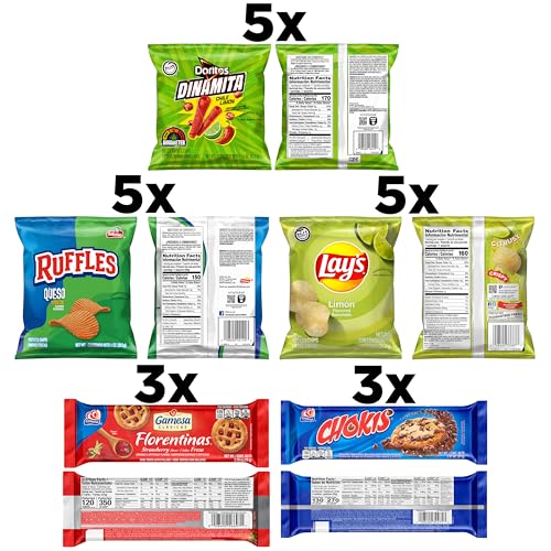 Frito-Lay Classic Mix Variety Pack, Single Serve Snack Bags | Pack of 21