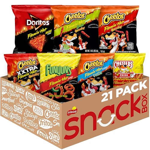 Frito-Lay Classic Mix Variety Pack, Single Serve Snack Bags | Pack of 21