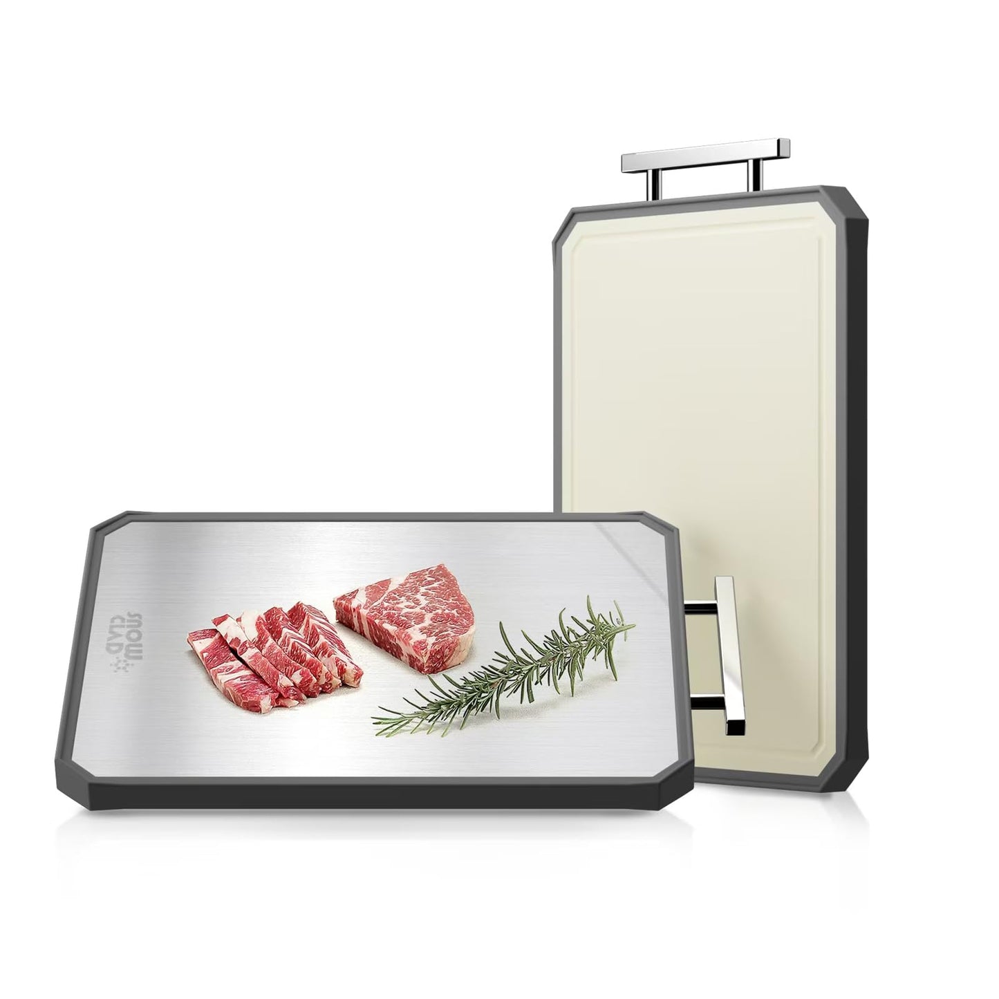 Stainless Steel Cutting Board, Double Sided Steel Cutting Board