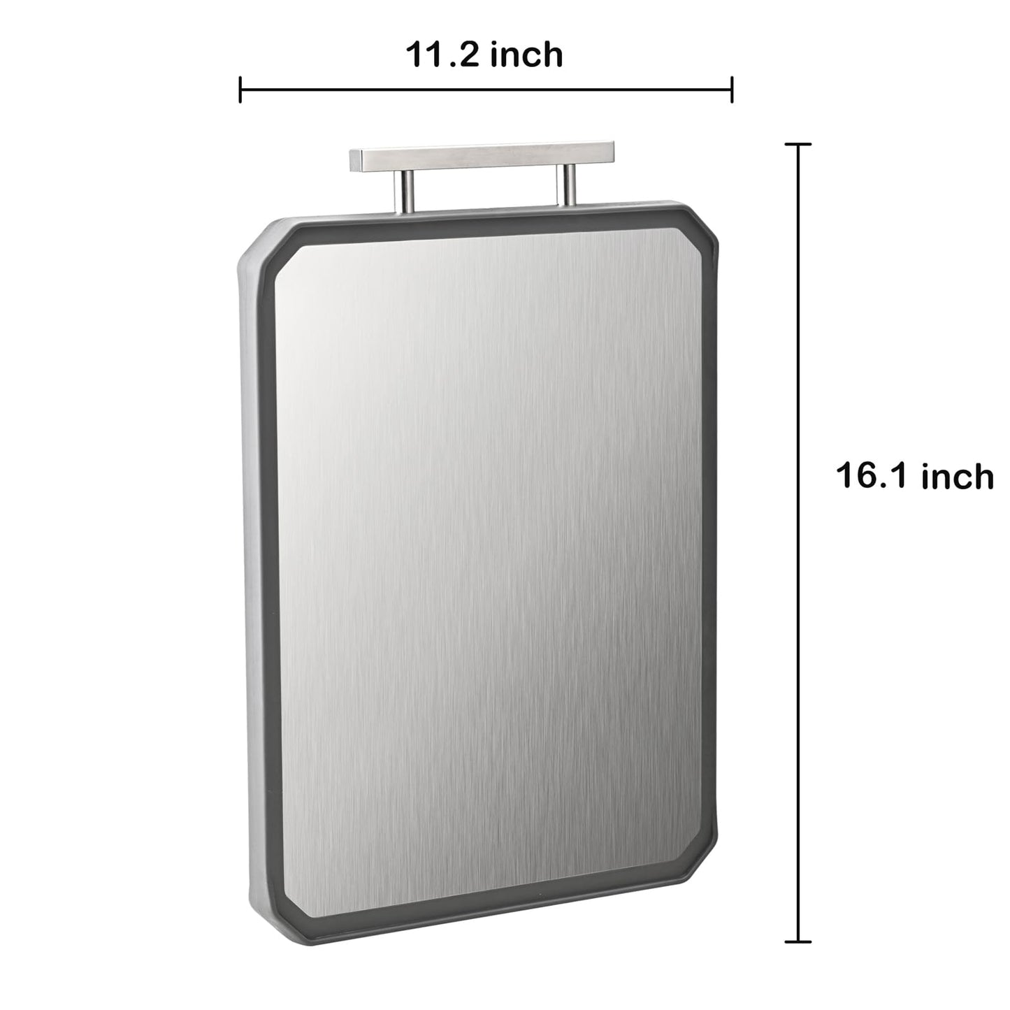 Stainless Steel Cutting Board, Double Sided Steel Cutting Board