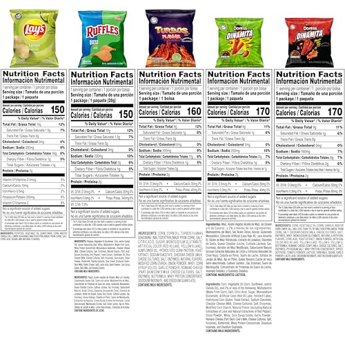 Frito-Lay Classic Mix Variety Pack, Single Serve Snack Bags | Pack of 21