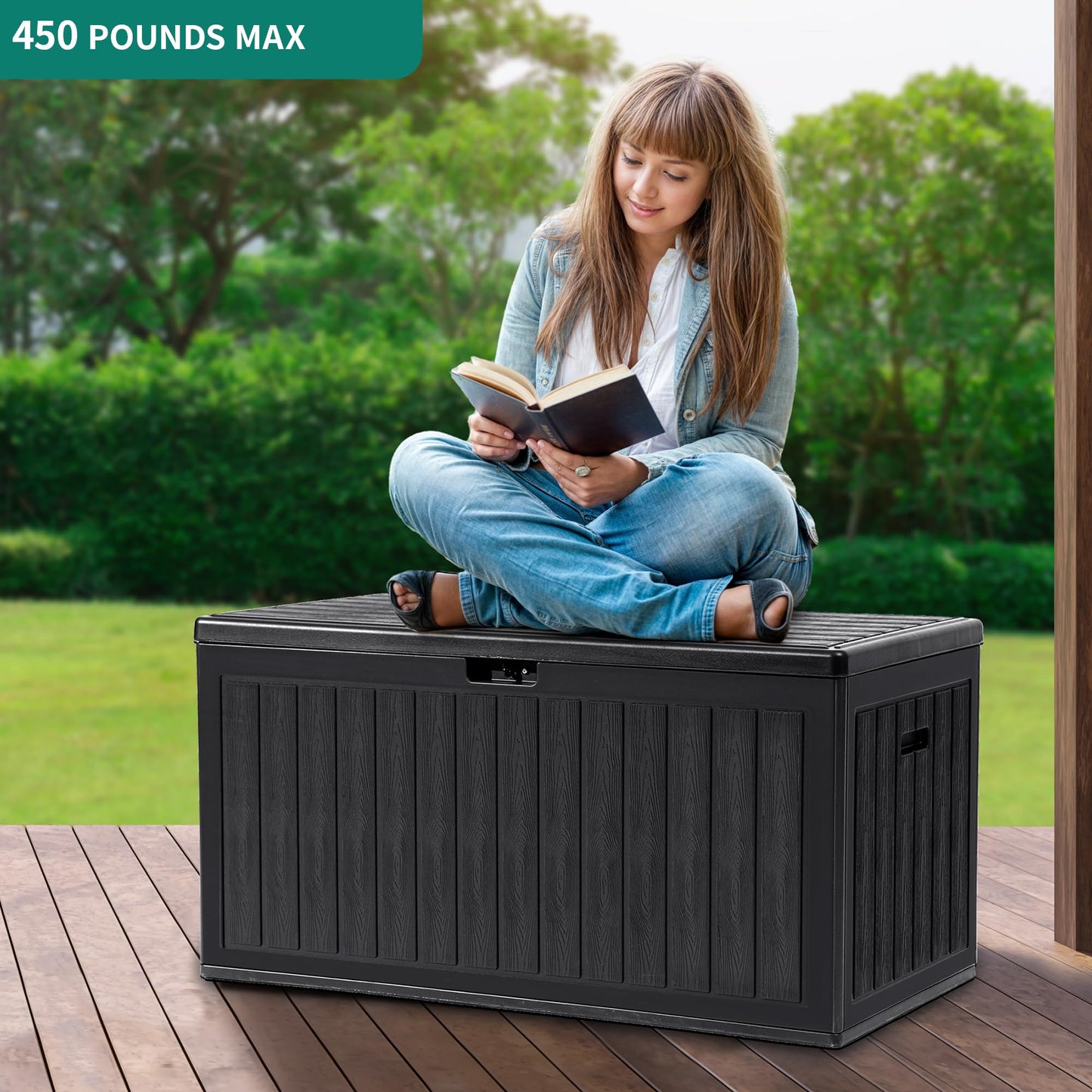 XXL 230 Gallon Large Deck Box Outdoor