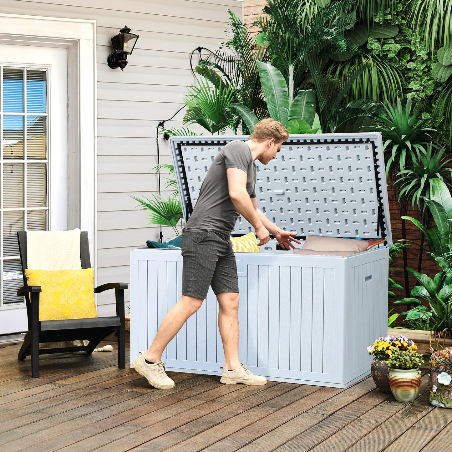 XXL 230 Gallon Large Deck Box Outdoor