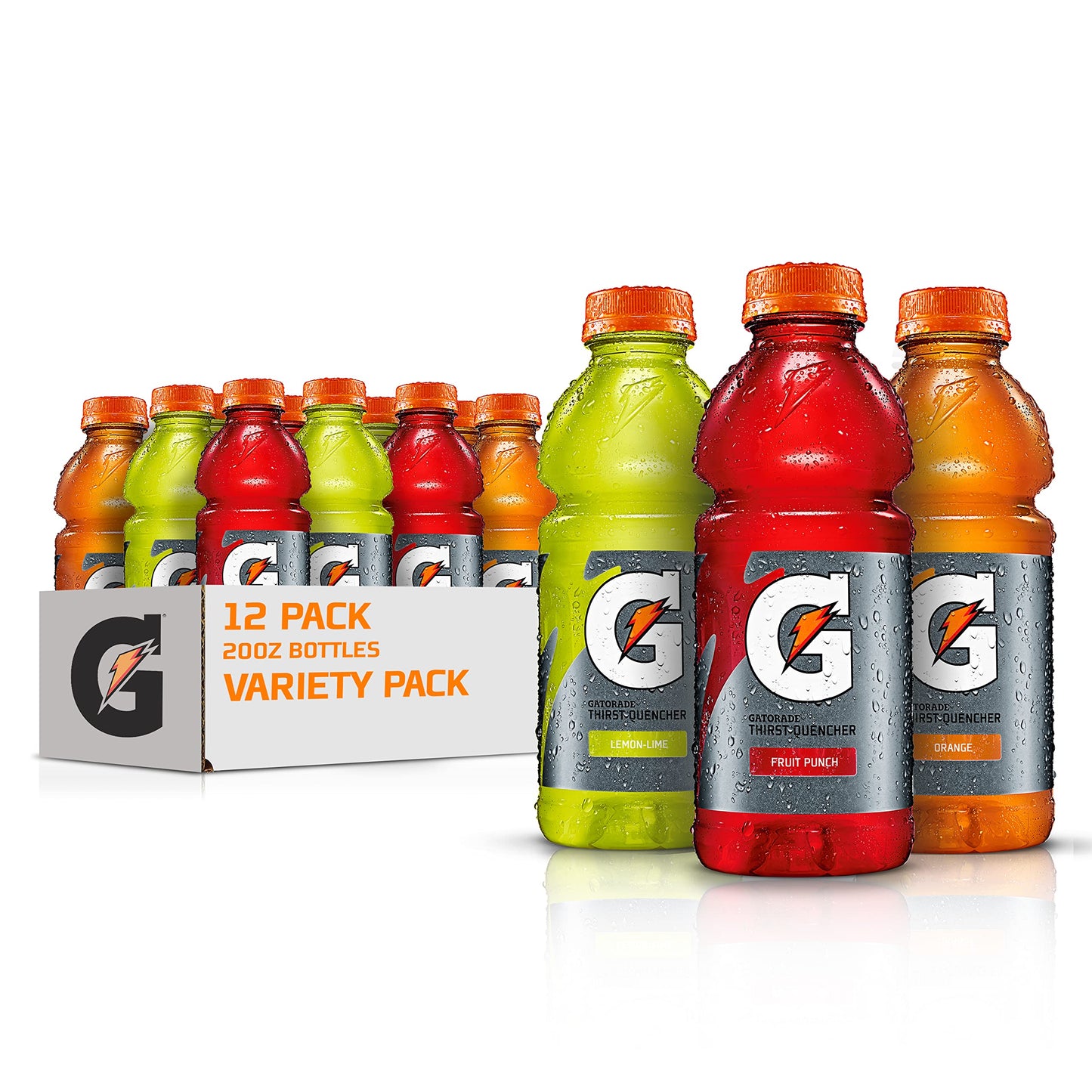 Gatorade Thirst Quencher Sports Drink, Variety Pack, 20oz Bottles 12 Pack