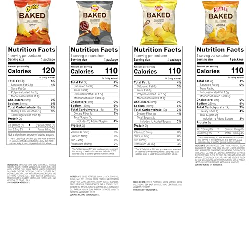 Frito-Lay Classic Mix Variety Pack, Single Serve Snack Bags | Pack of 21