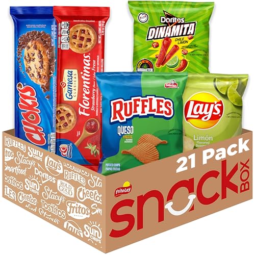 Frito-Lay Classic Mix Variety Pack, Single Serve Snack Bags | Pack of 21