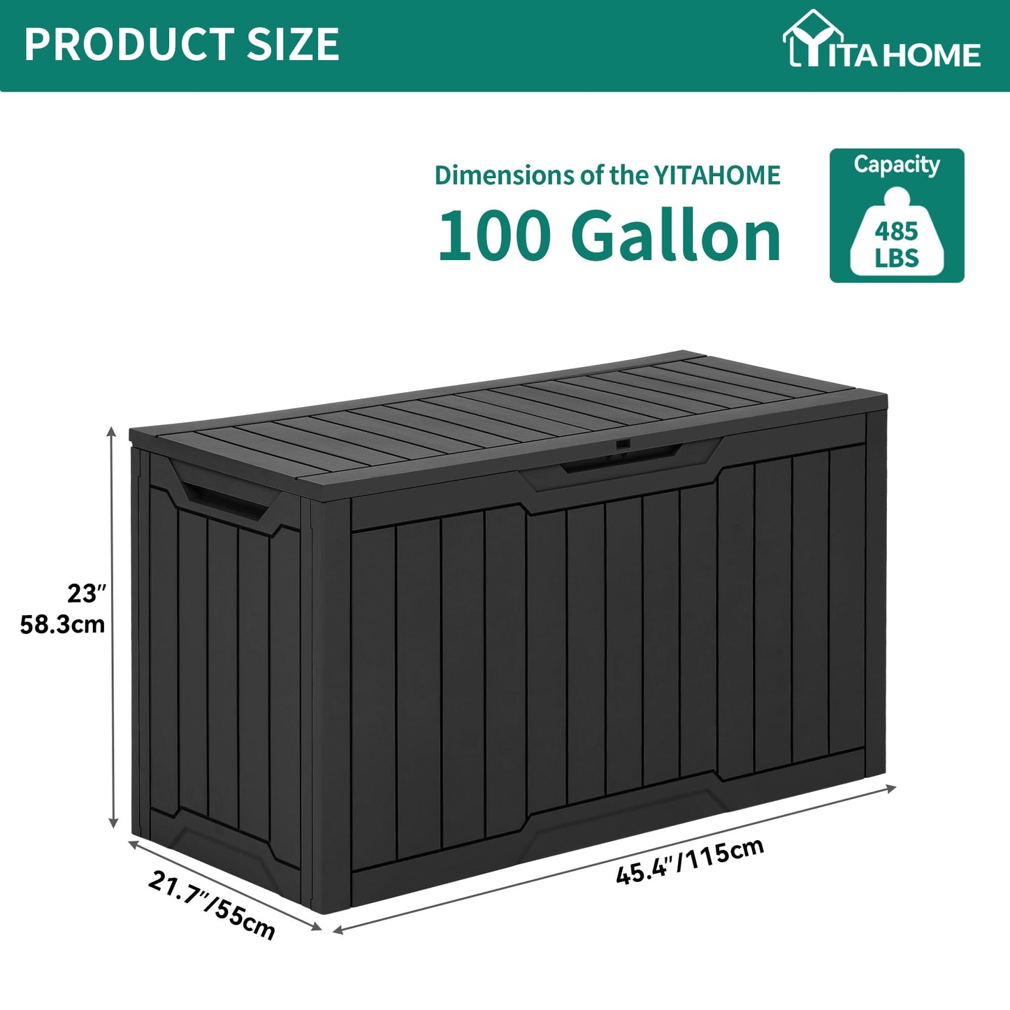 XXL 230 Gallon Large Deck Box Outdoor
