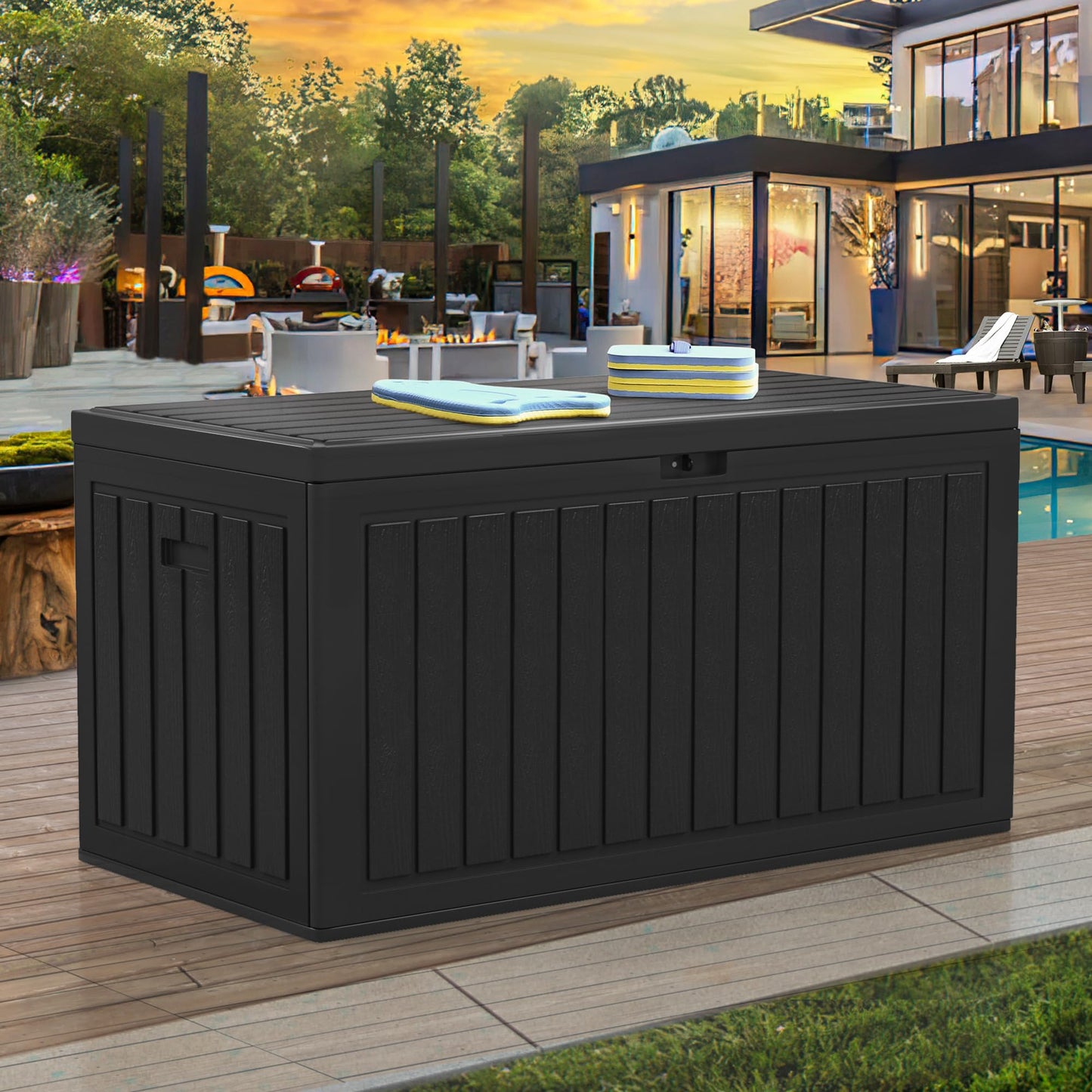 XXL 230 Gallon Large Deck Box Outdoor