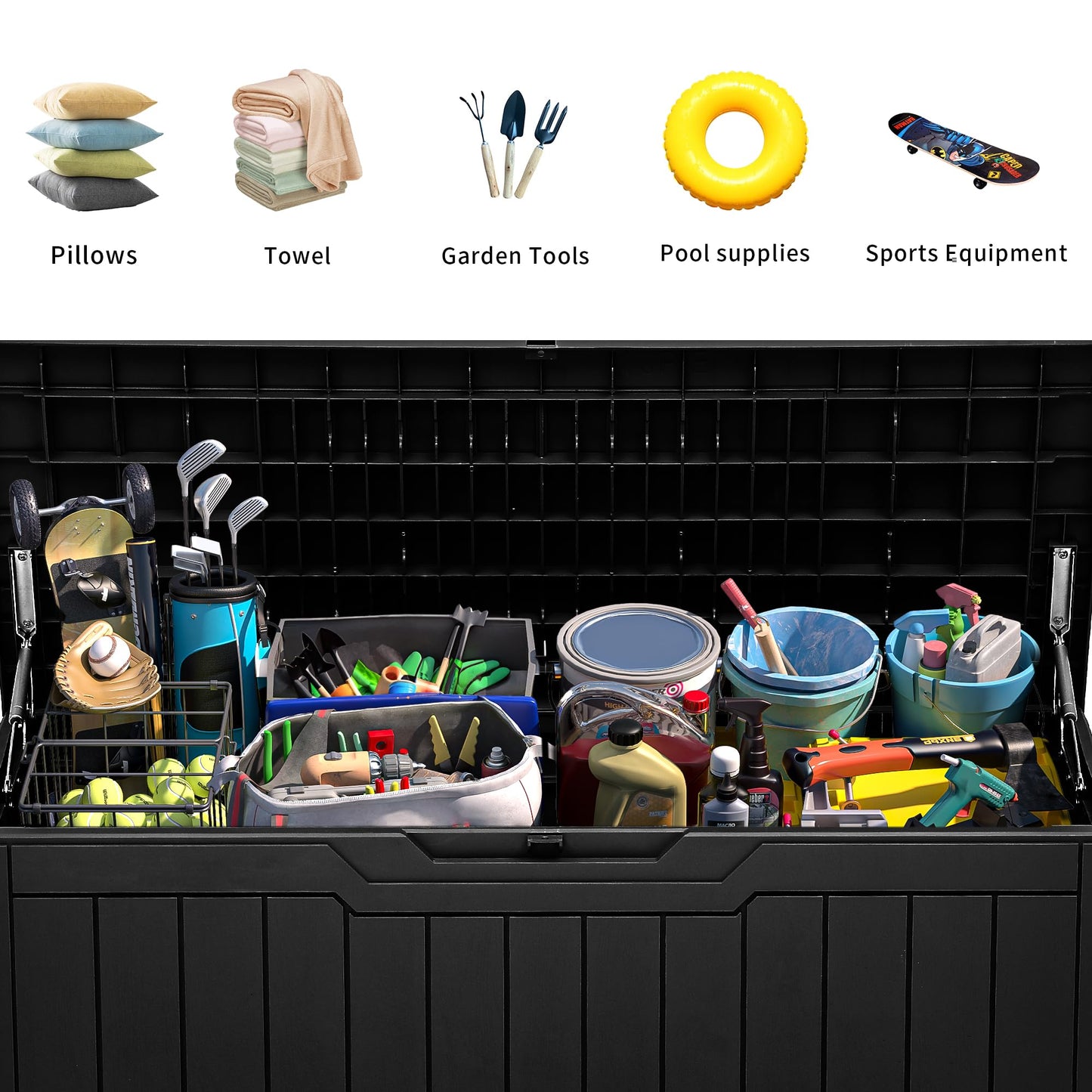 XXL 230 Gallon Large Deck Box Outdoor